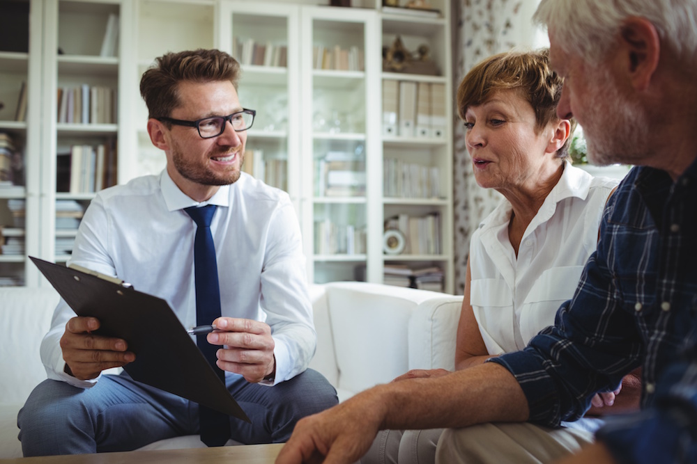Life insurance consultation with professional advisor